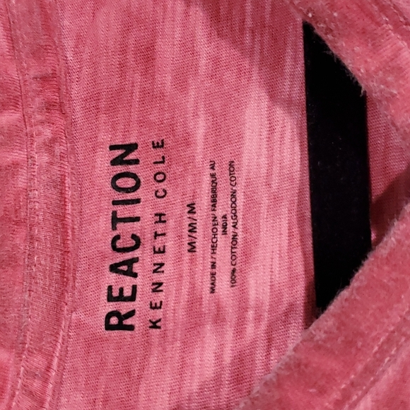 KENNETH Cole Reaction men's rustic v neck tee shirt size M - Picture 3 of 4